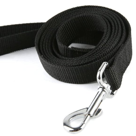 Black Nylon Dog Leash with swivel Clasp - Picture 1 of 3
